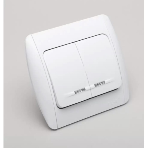 Intrerupator st dublu, cu led zirve