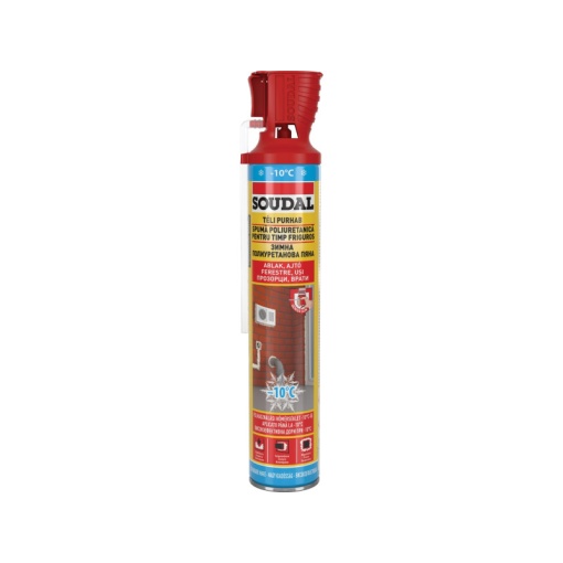 Spuma poliuretanica de iarna pt constructii manuala 750ml 108895 SOUDAL