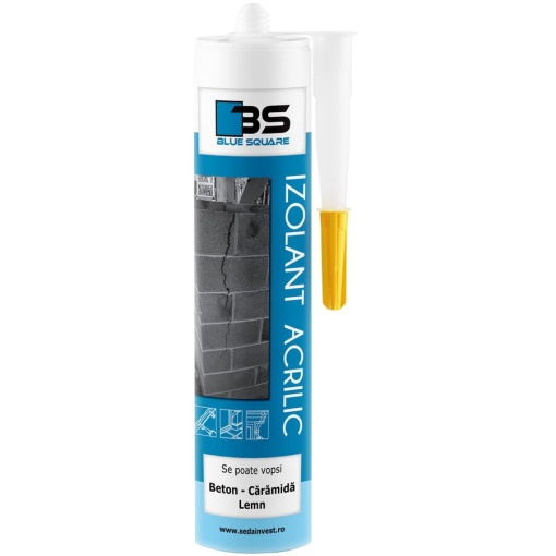 Silicon acryl 280ml, alb BLUE SQUARE