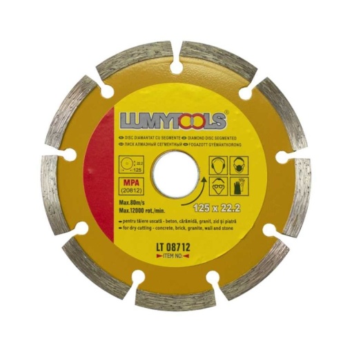 Disc diamantat segmentat, universal 125mm lt08712 LUMYTOOLS
