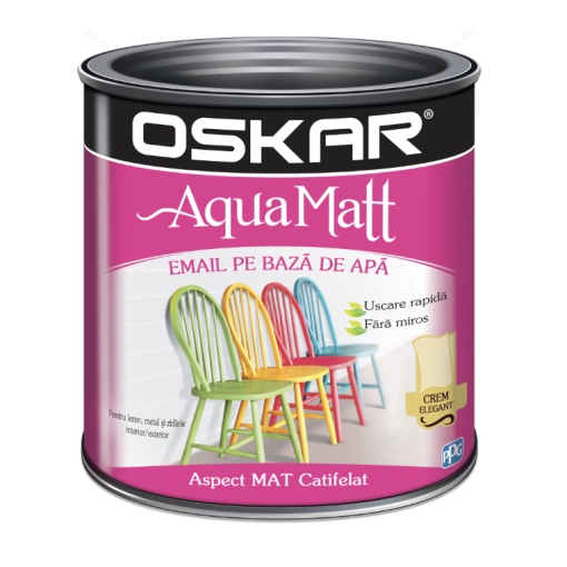 Email 0.6 l matt aqua crem elegant OSKAR