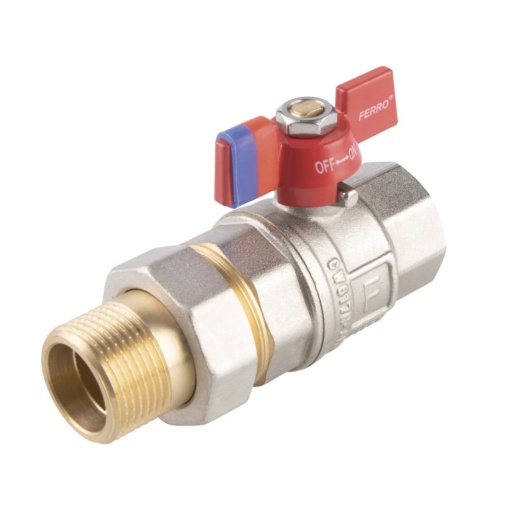 Robinet de trecere, cu sfera fluture olandez pn30 mt 3/4 kfps2 FERRO