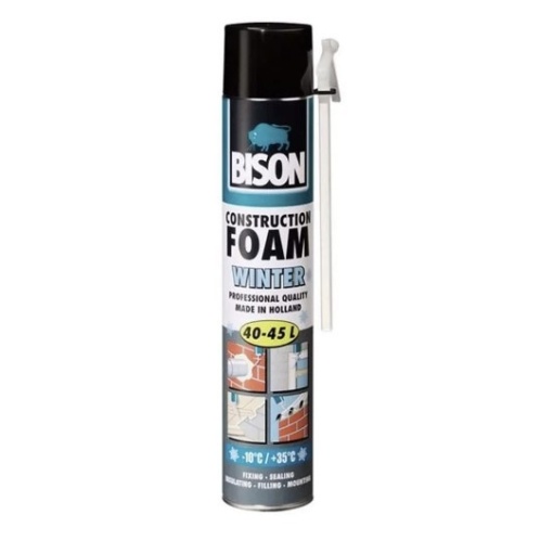 Spuma poliuretanica de iarna pt constructii 700ml manuala 451007 BISON