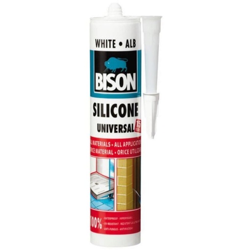 Silicon, universal, alb 280ml 423007 BISON