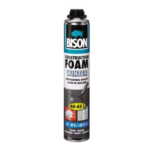 Spuma poliuretanica de iarna pt constructii 750ml pistol 451008 BISON