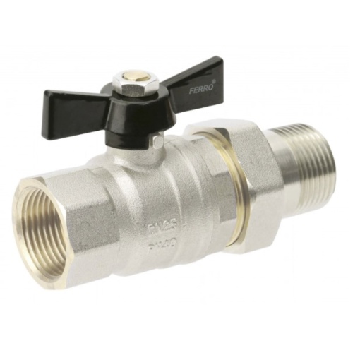 Robinet de trecere cu sfera fluture olandez pn40 mt 1/2 ksh1 FERRO