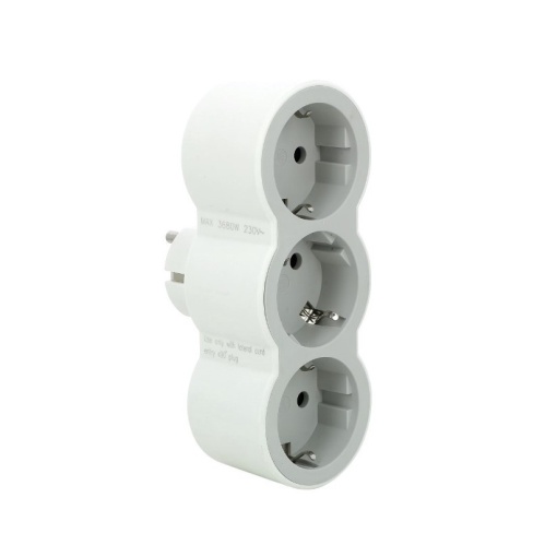 Stecher adaptor LEGRAND 3 prize, alb liniar cp l694518