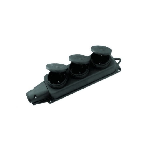 Cap prelungitor cauciucat 3 prize 16a ip44 COMTEC mf0012-86250