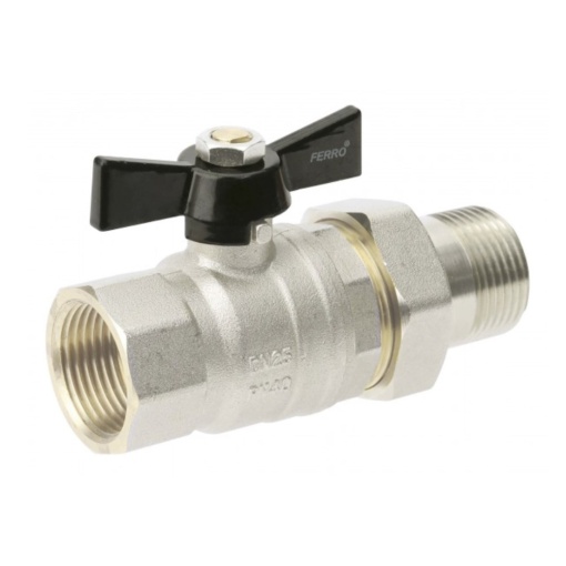 Robinet de trecere, cu sfera fluture olandez pn40 mt 3/4 ksh2 FERRO