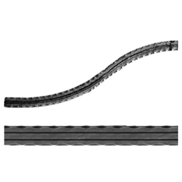 Arcada omega sect 30*5 h 250-300mm amprentat dungi stanga - 2m 3931730