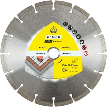 Disc diamantat segmentat universal 230mm 325348 KLINGSPOR dt300u