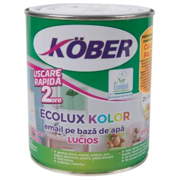 EMAIL 0.6L ALB 101 PE BAZA DE APA ECOLUX KOLOR LUCIOS