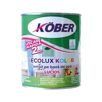 EMAIL 0.6L NEGRU 900 PE BAZA DE APA ECOLUX KOLOR LUCIOS