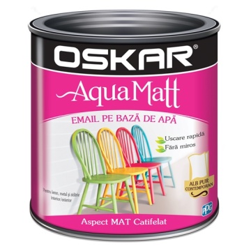 Email 2.5 l matt aqua, alb contemporan OSKAR