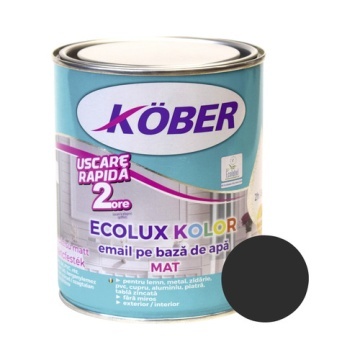 EMAIL 2.5L NEGRU 900 PE BAZA DE APA ECOLUX KOLOR MAT