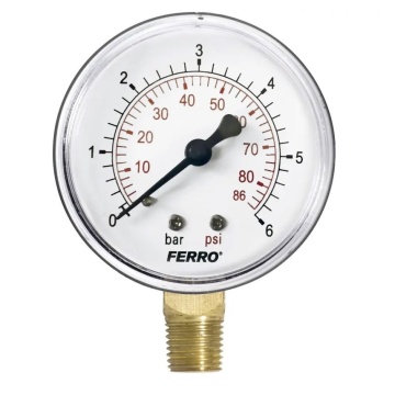 Manometru apa 0-6 bari 1/4 radial m6306r FERRO