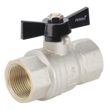 Robinet de trecere, cu sfera fluture mm pn 40 1/2 kmh1 FERRO