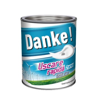 Vopsea alchidica cu uscare rapida alb 2.5l DANKE