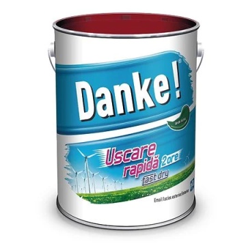 Vopsea alchidica, cu uscare rapida, verde inchis 4l DANKE