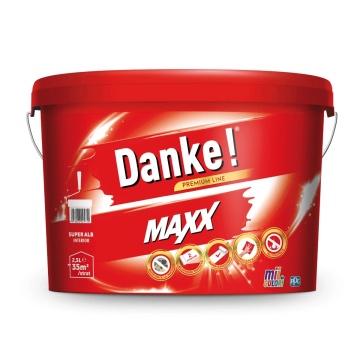 Vopsea lavabila maxx 2.5l, alb, interior DANKE