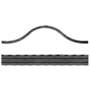 Arcada omega sect 30*5mm h 250mm amprentat dungi - 1m 3930330