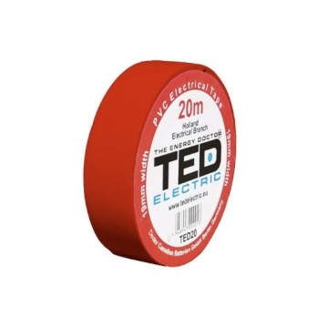 Banda electroizolatoare 20*19mm rosie TED dz086068