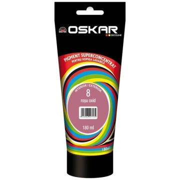 Colorant lavabila 180ml .8, interior/, exterior, rosu oxid OSKAR