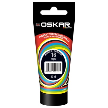 Colorant lavabila 30ml 16, interior/, exterior, negru OSKAR