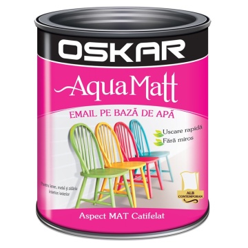 Email 0.6 l matt aqua, alb contemporan OSKAR