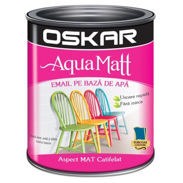 Email 0.6 l matt aqua turcoaz couture OSKAR