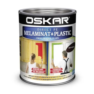 Email 0.6 l melaminat, si, plastic dark chocolate OSKAR