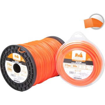 Fir nylon, pentru motocoasa patrat 2.7mm*15m ets 654097 EVOTOOLS