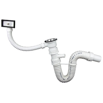 Sifon flexibil, cu ventil, si preaplin texo 672506 EVOSANITARY
