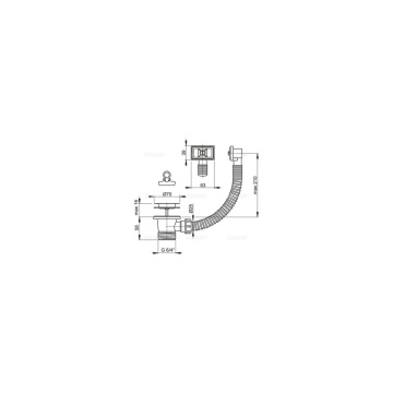 VENTIL CHIUVETA 6/4 CU SITA DE INOX D70 SI PREAPLIN ALC114 A331