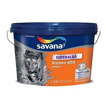 Vopsea lavabila renovare superalba 8.5l, interior SAVANA