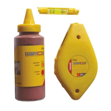 Dispozitiv de trasat linii, cu fir 30m, cu praf creta+boloboc 115g lt17505 LUMYTOOLS