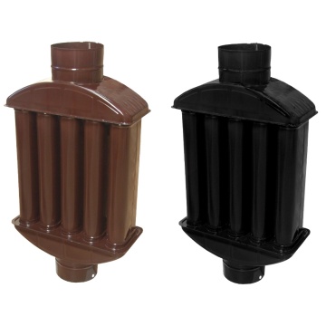 Recuperator de caldura din tabla emailat, negru mat 120mm 651801 EVOTOOLS