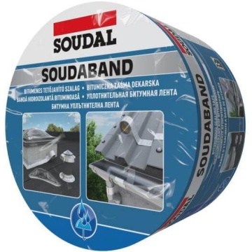 Banda bituminoasa autoadeziva cu folie al 15cm 10m/rola SOUDAL 101182