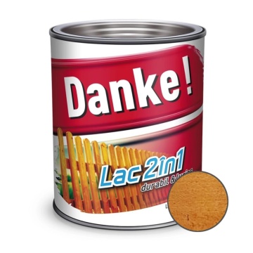 Lac, pentru lemn DANKE 2in1 cires 0.75l
