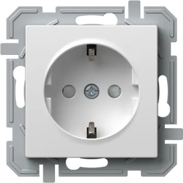 PRIZA SIMPLA SCHUKO 2P+E 16A 250V ALB LOGIQ TEM-VQ10PWXO-U