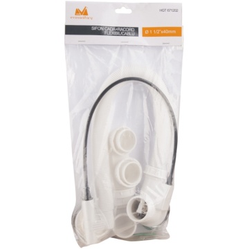 SIFON CADA DUS+VENTIL SI DOP 65*40MM CABLU RAC FLEXIBIL PREAPLIN 671202 EVOSANITARY