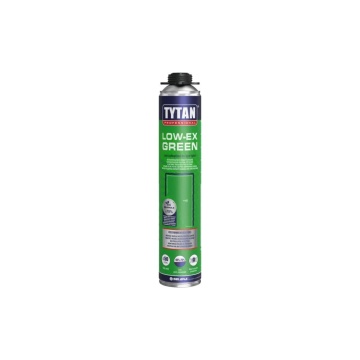 SPUMA POLIURETANICA CU EXPANDARE REDUSA 750ML PISTOL TYTAN LOW-EX GREEN