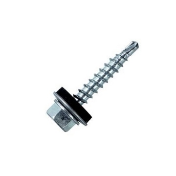Surub autoforant 4.8*55 mm, zincat pt acoperis, cu saiba