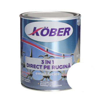 Email grund 0,75l 3 in 1, pentru metal, alb KOBER