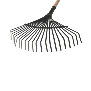 Grebla metal 22 dinti rotunzi 480mm, cu coada lemn lt35675 LUMYTOOLS