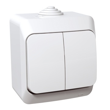 Intrerupator dublu ip44 cedar wde000550 SCHNEIDER