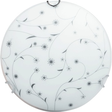 Plafoniera 2*60w e27 300mm, alb flower el0035121