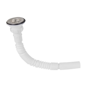 Racord flexibil scurgere 1 1/4 32mm+ventil, si sita metalica ess 671218 HONEST