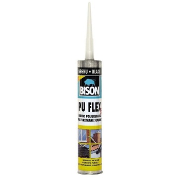 Silicon, pentru acoperis, negru bituminos 300ml 425021 BISON pu flex