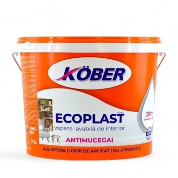 Vopsea lavabila ecoplast antimucegai 8.5l KOBER